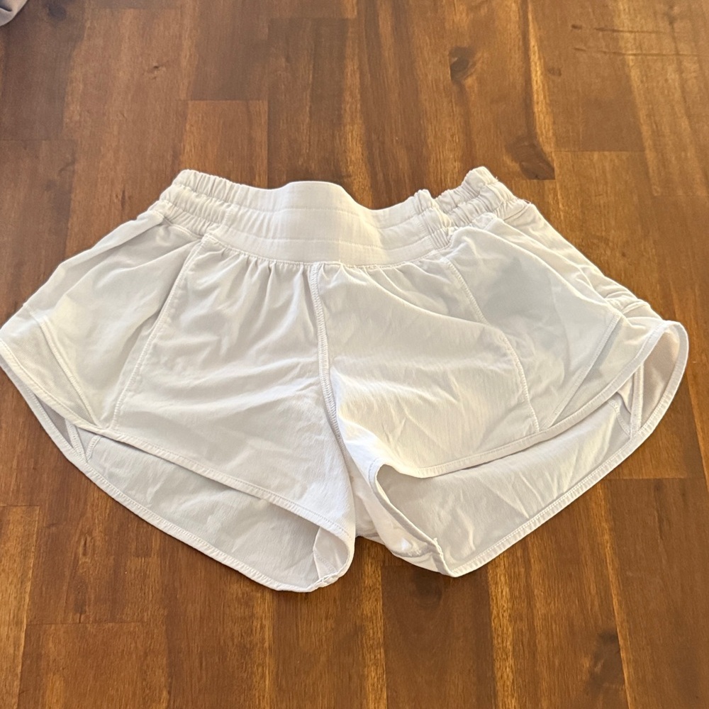 Lululemon Athletica White Athletic Shorts